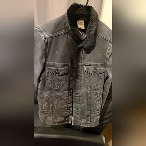H&m black denim jacket